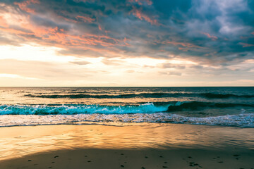 sunset at the beach