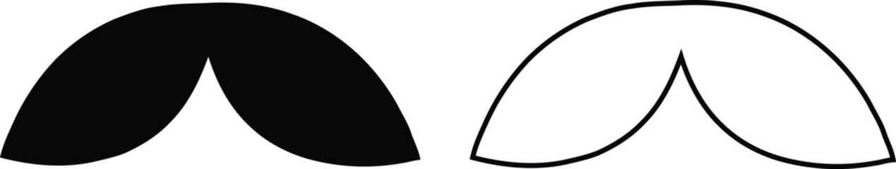 Black and White Abstract Shapes, Simple Geometric Design Elements for Branding, Minimalist Vector Illustration