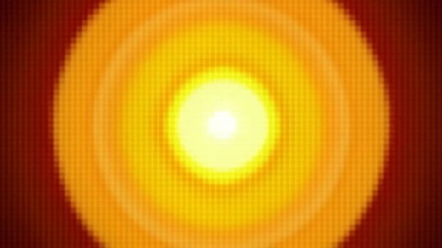 Warm sun Equalizer kaleidoscope VJ loop for music party background