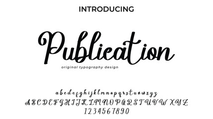 Publication - Elegant Script Font for Smooth Handwritten Design and Creative Typography