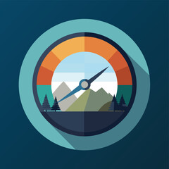 vector flat icon with shadow vector eps 10