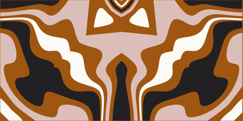 A captivating abstract background featuring flowing organic shapes in earthy tones creating a mesmerizing visual symphony for designers.