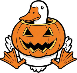 Halloween Silly goose and friends