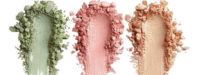 Three shades of loose powder makeup (4)