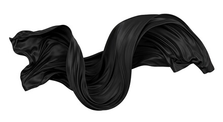 Black Fabric Drape.