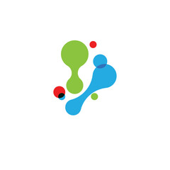 Genetic DNA logo vector and symbol