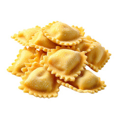 Ravioli agnolotti pasta food on transparent background