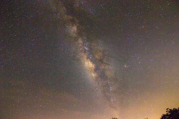 milky way in the night sky