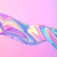 A vibrant pink and blue liquid cascades gracefully from a clear glass, creating mesmerizing swirls as it splashes into a serene body of water below.
