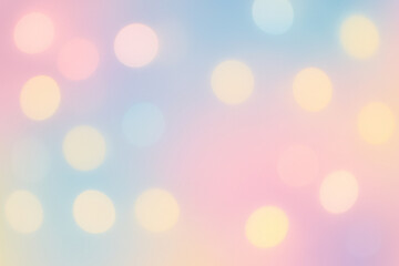 Soft pink and blue bokeh lights blurred in dreamy style, creating a gentle and elegant abstract background. Perfect for holiday designs, party invitations, or festive decorations.