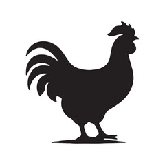 Cickens vector illustration on a white background.Simple design,perfect for various uses.