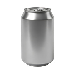 Obraz premium Aluminum can isolated on transparent background
