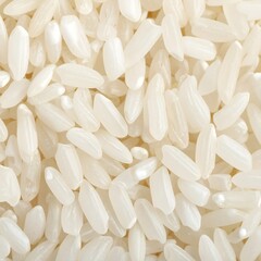 Close-up of white rice grains