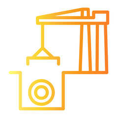 underground Line Gradient Icon