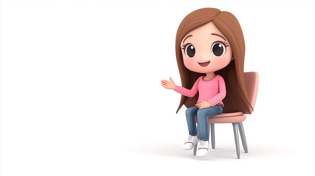 Naklejki an adorable chibi kawaii character on white background