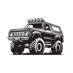 offroad vector illustration on a white background.Simple design,perfect for various uses.
