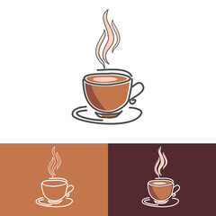 Warm Coffee.
it conveys a cozy and inviting atmosphere.