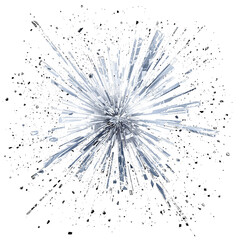 Fototapeta premium Abstract Explosion of Light and Splatter - Dynamic Radiating Energy