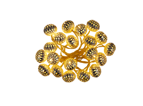 Electrical wire with yellow light cut out isolated transparent background