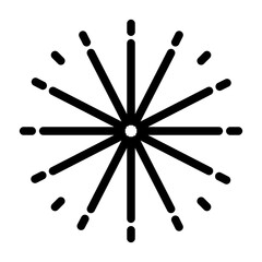 fireworks line icon