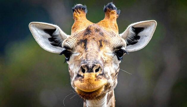 Close-up portrait of a giraffe - Powered by Adobe