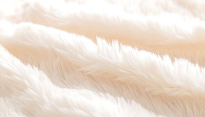 Soft, fluffy cream-colored fabric texture