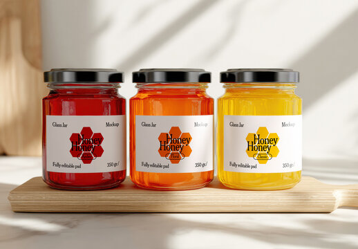 Honey Jars Mockup