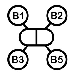 antioxidant Line Icon