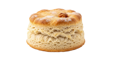 Single scone for tea time isolated PNG with Transparent Background