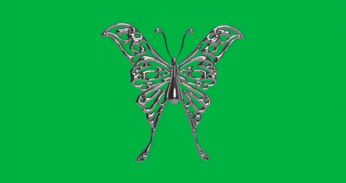 Butterfly ornament appearing sparking glitch as canvas shifting pulsing halo on clear background