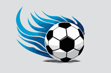 Flaming Football Vector Bundle