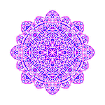 psychedelic lotus design