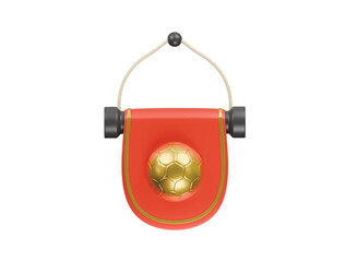 fc flag icon 3d illustration render
