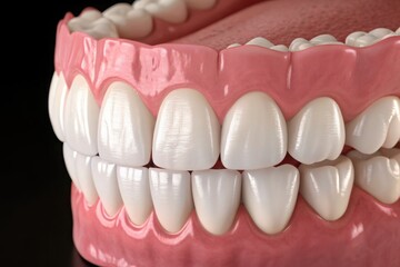 Dental anatomy model: teeth and gums
