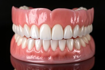 Obraz premium Complete denture set dental prosthetics