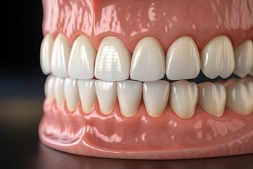 Dental model: teeth and gum anatomy
