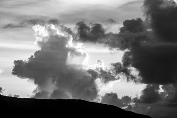 奄美大島の夏の夕暮れの空。