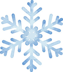 Delicate frosty snowflake close-up winter holiday icon vector