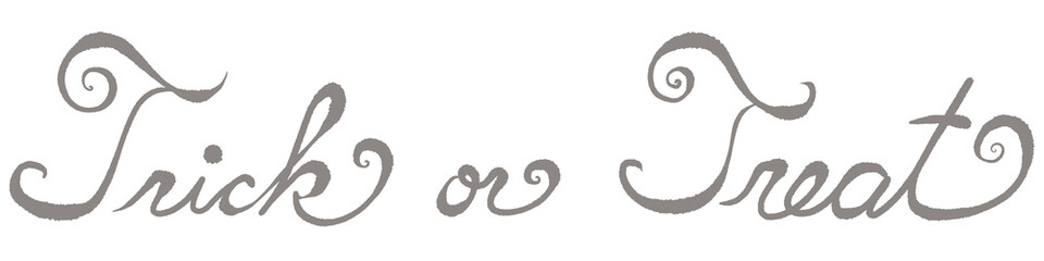 ハロウィン文字素材 Trick or Treat 