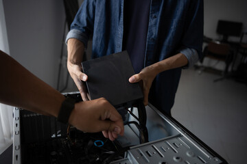 IT Engineer installing Hardware Equipment Development Facility Engineer  Maintenance computer Motherboard Electronic repair shop technology business