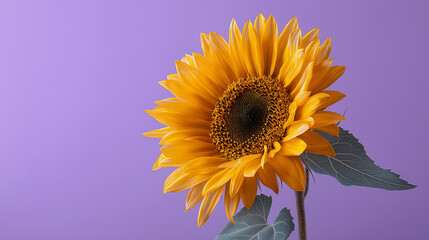 Obraz premium sunflower on a blue background