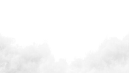 White smoke on transparent background. 3d cut out high quality illustration. png format	