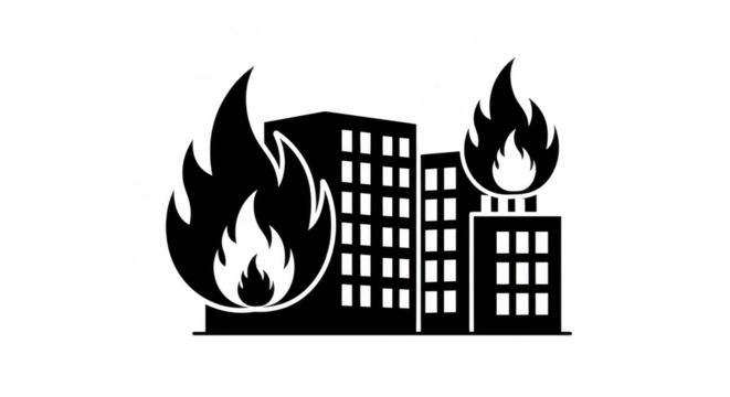 Abstract black paint brush stroke texture isolated on transparent background