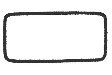 手書き風の長方形のフレーム