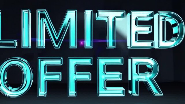 Limited Offer: Bold turquoise text announces a special promotion against a subtly textured backdrop, designed to captivate and convert viewers.