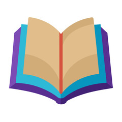 open book vector illustration
