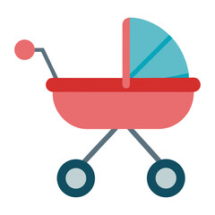 baby carriage vector illustration