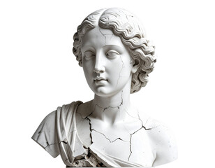 Obraz premium Weathered stone woman head