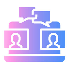 zoom meeting Gradient icon