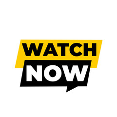 WATCH NOW png, media streaming icon, entertainment tag design, transparent modern layout, video content art, creative clean style